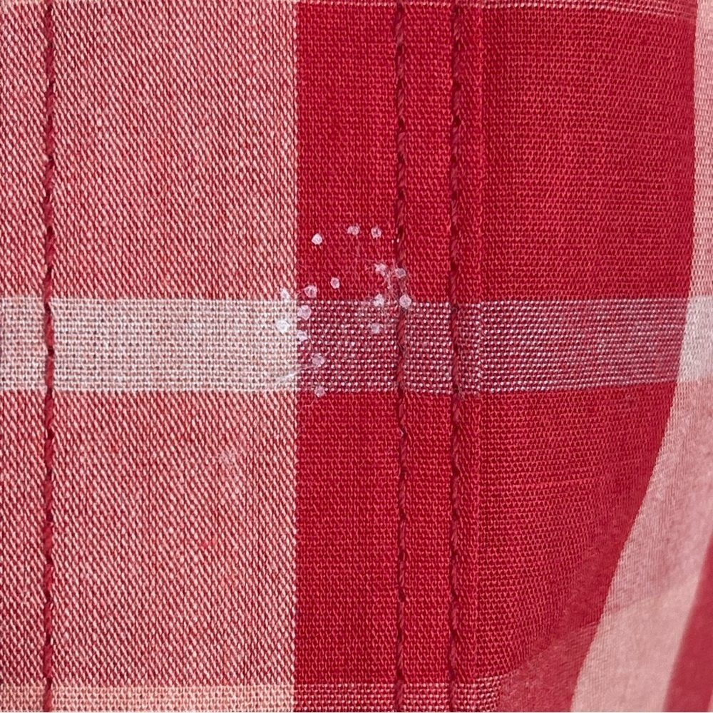 Calvin Klein Jeans Casual Button Down Red Plaid Shirt XL 18-20 New With Tags - Picture 5 of 6